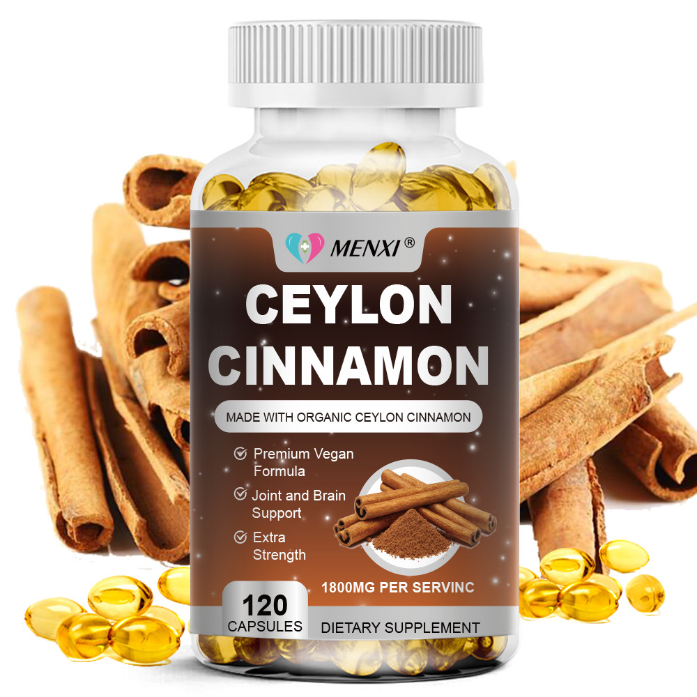 120 Ceylon Cinnamon Capsules 1800mg | Heart Health & Blood Sugar Support Non-GMO