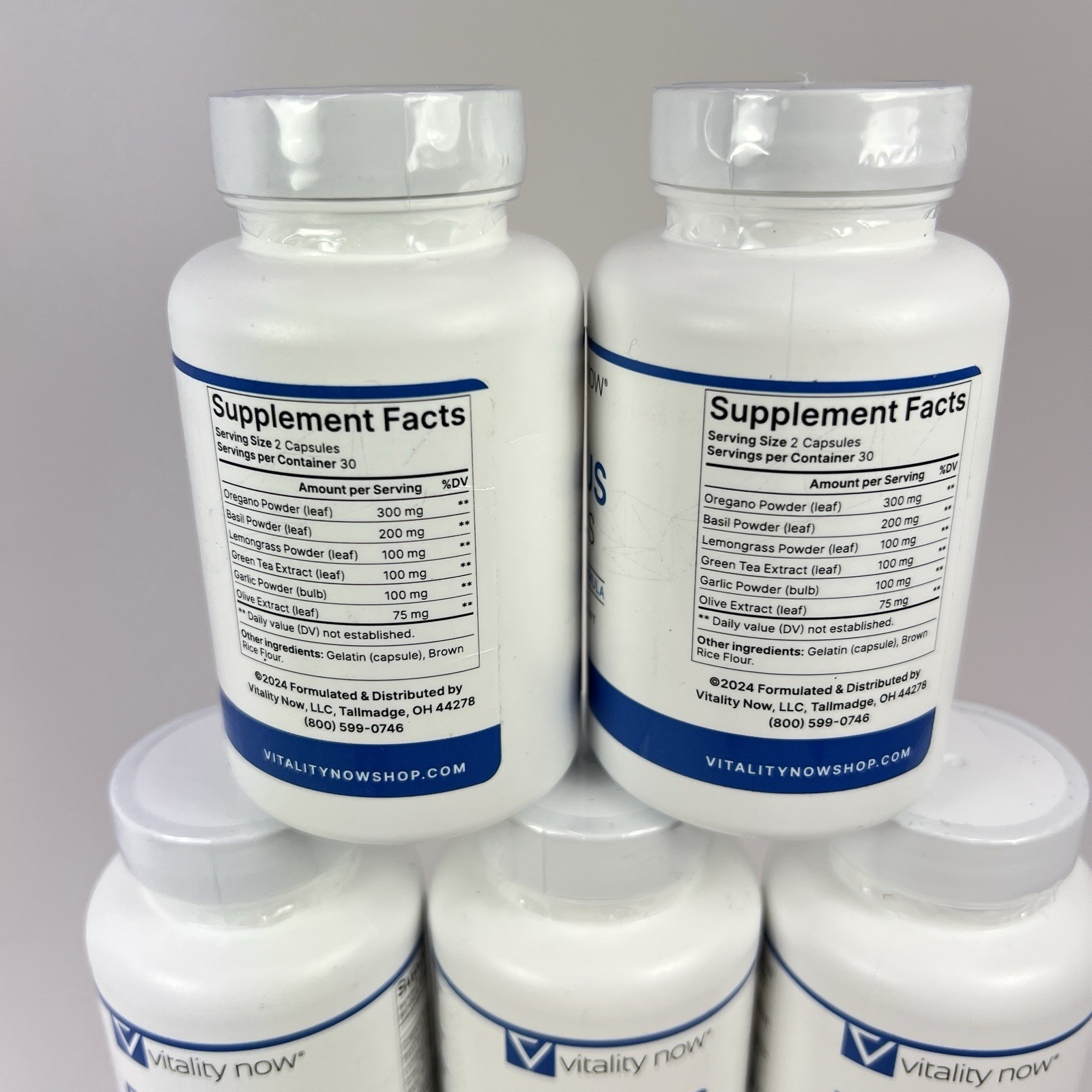 Vitality Now Fungus Exodus The Clear Nail Formula 300 Capsules Pack 5 Bottles