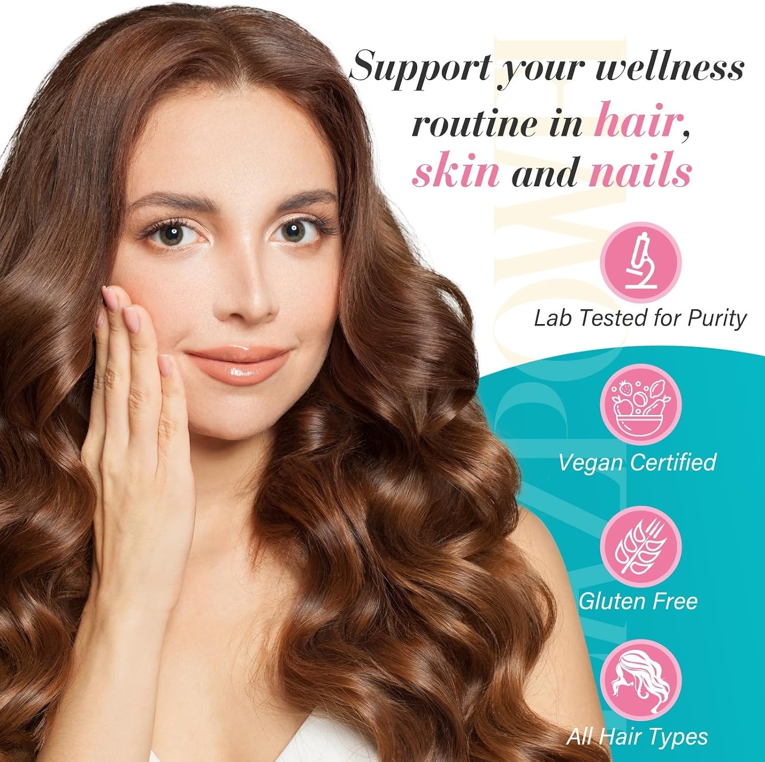Biotin Gummies -Hair Skin and Nails Vitamins for Men & Women, Vitamin B…