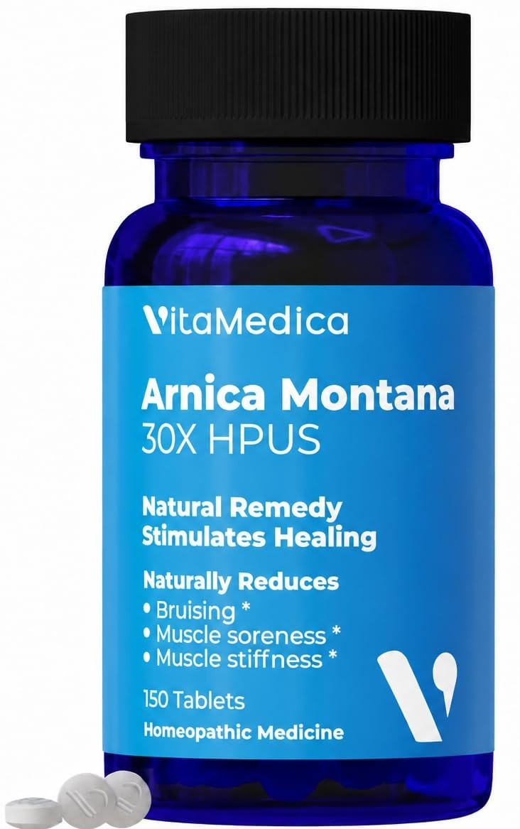 Natural Pain Relief Tablets – Arnica Montana 30X for Bruising & Swelling – 150 C