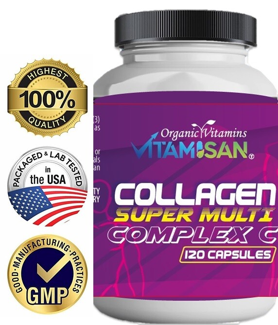 Collagen+Vitamin C,Biotin,Anti-Aging,4x120capsules=480capsules (Hair,Nails,Skin)