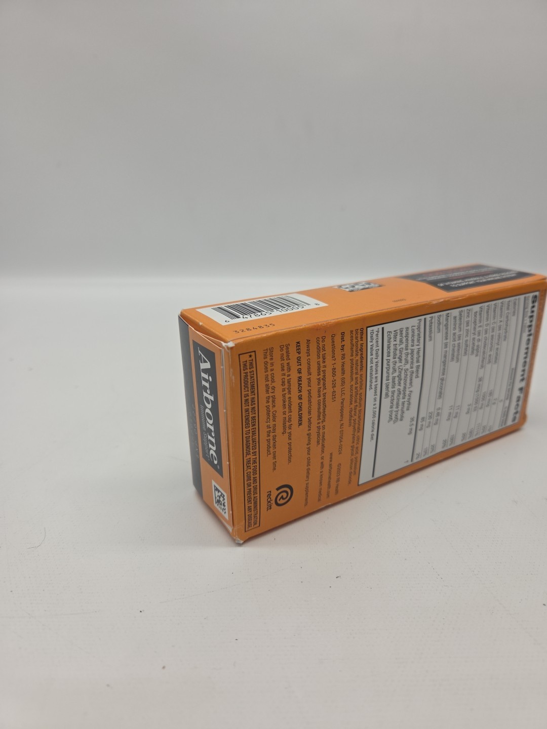 Airborne 1000mg Vitamin C with Zinc Effervescent Tablets Immune 30 ct EXP 2027