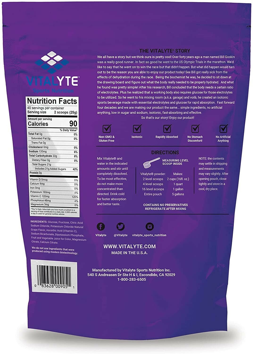 Electrolytes Powder, Drink Mix for Energy Boost & Recovery, Hydration Powder Mix