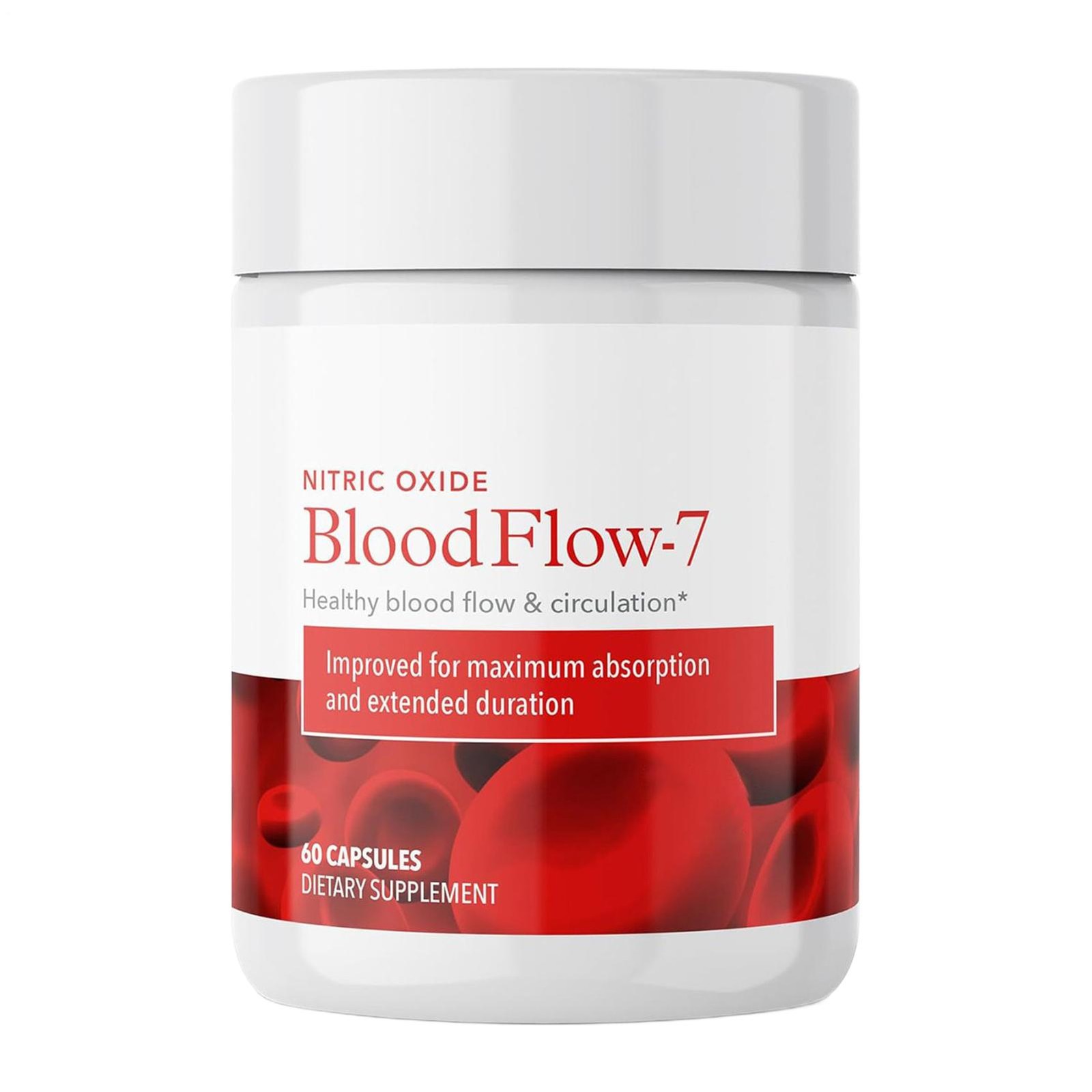 2Bottles Bloodflow-7 Blood Circulation Supplement | Nitric Oxide with Nitros