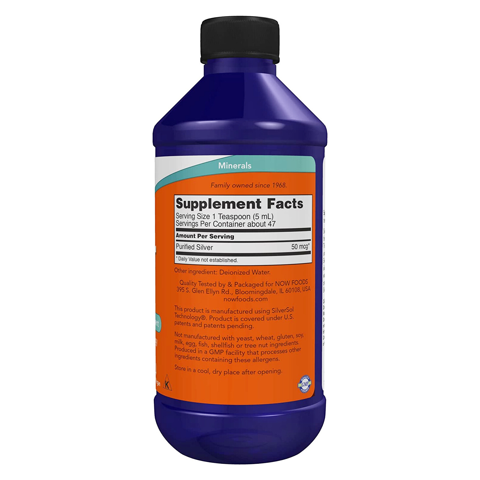 NOW FOODS Silver Sol Liquid – 8 fl. oz.