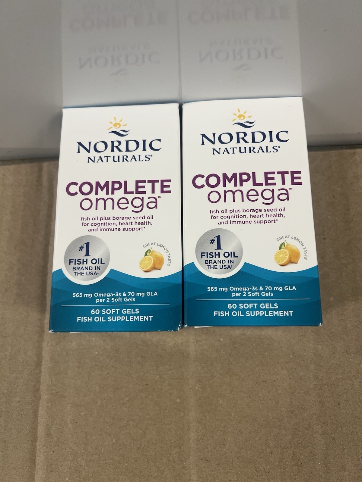 2 New Nordic Naturals Complete Omega XTRA 1360mg – 60 Soft Gels Each Exp.01/2029
