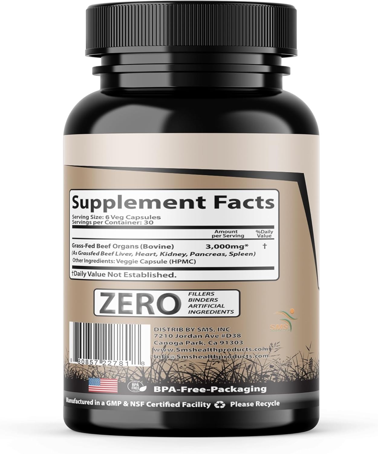 Beef Organ Supplement – Grass Fed & Pasture Raised – Total Body Wellness & Perfo