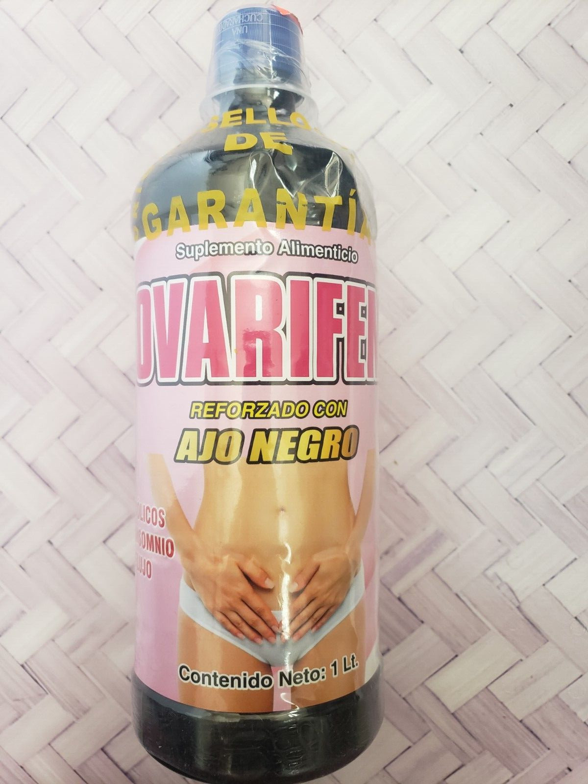 Ovarifem Reforzado con Ajo Negro Tonico 100% Natural 1 litro Suplemento