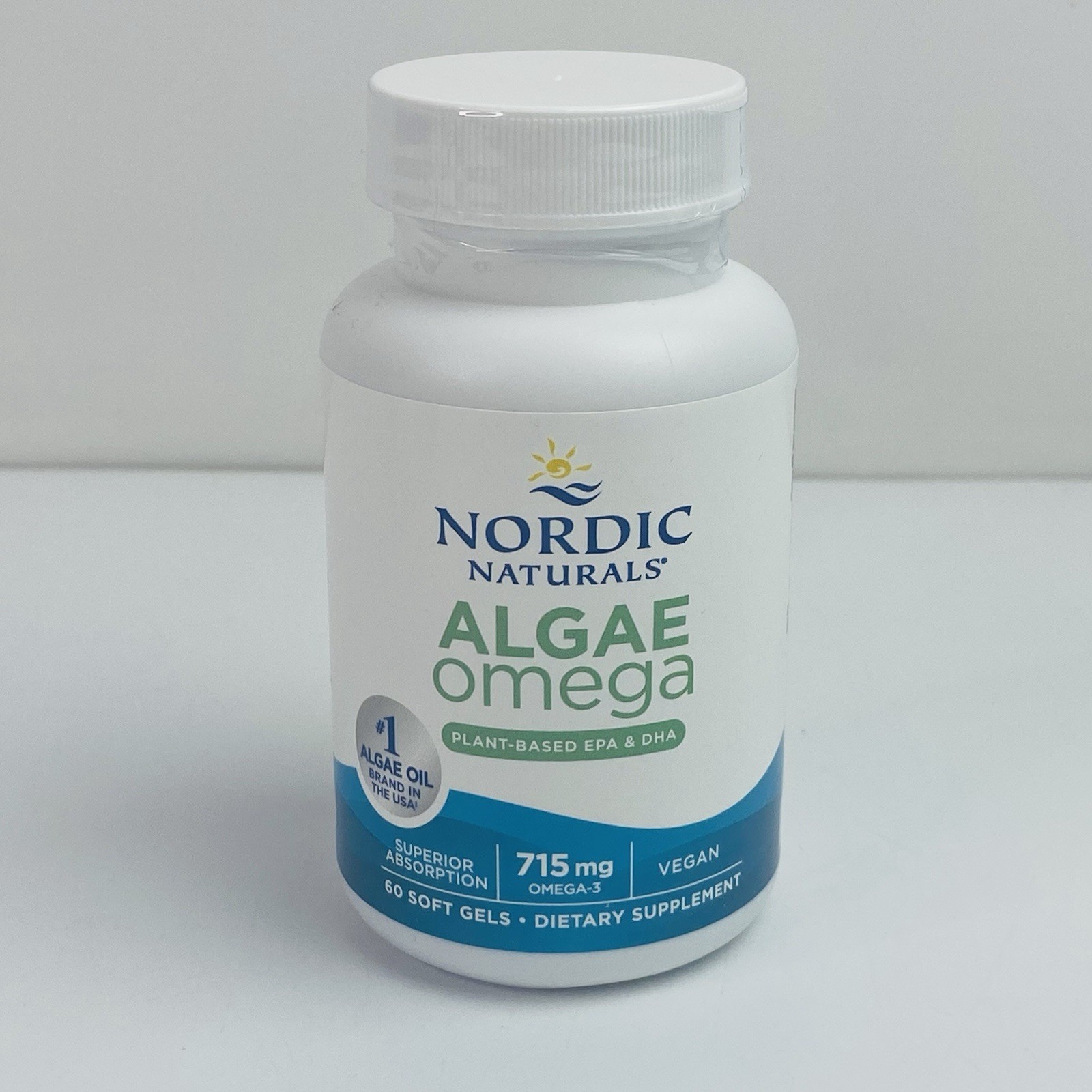 Nordic Naturals Algae Omega 60 Soft Gels Vegan 715mg Omega 3 Supplement NEW 5/27