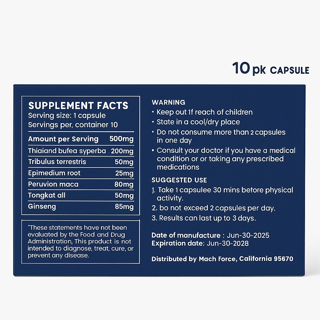 Male Herbal Enhancement fast acting last longer 10 capsule