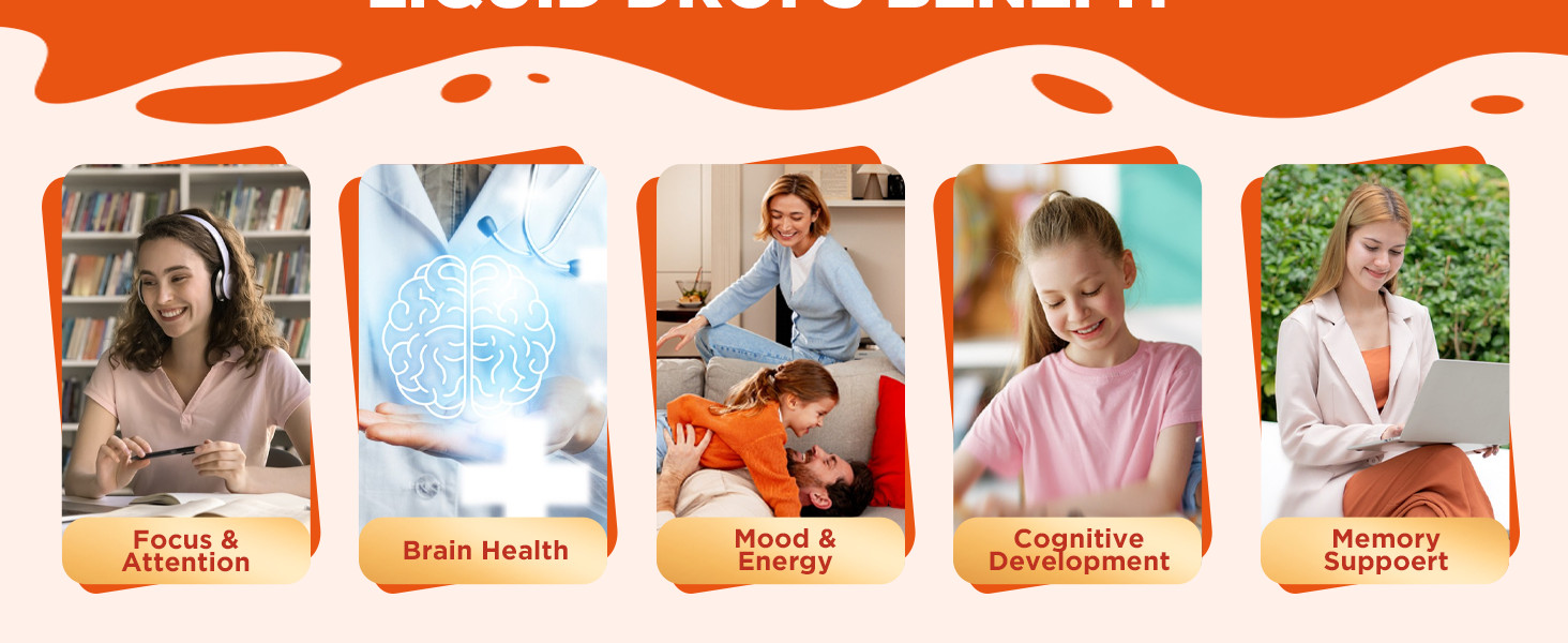 Citicoline 1000mg + Phosphatidylserine 300mg Supplements, CDP Choline for Kids..