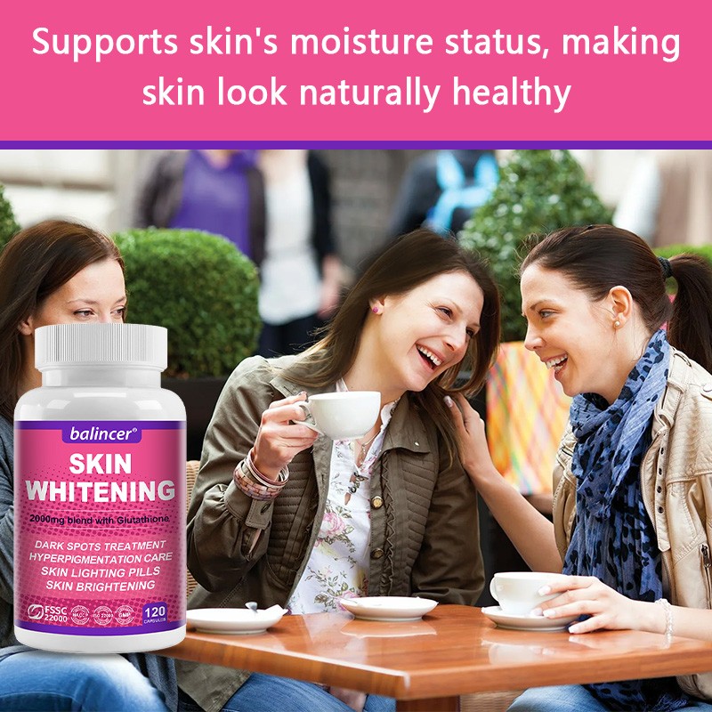 120ct L-Glutathione Capsules 2000MG Natural Anti-Aging Skin Whitening Supplement