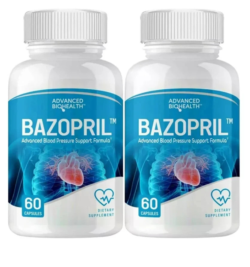 2 Pack Bazopril Blood Formula Support – Bazopril Blood Sugar – 60 Capsules FS