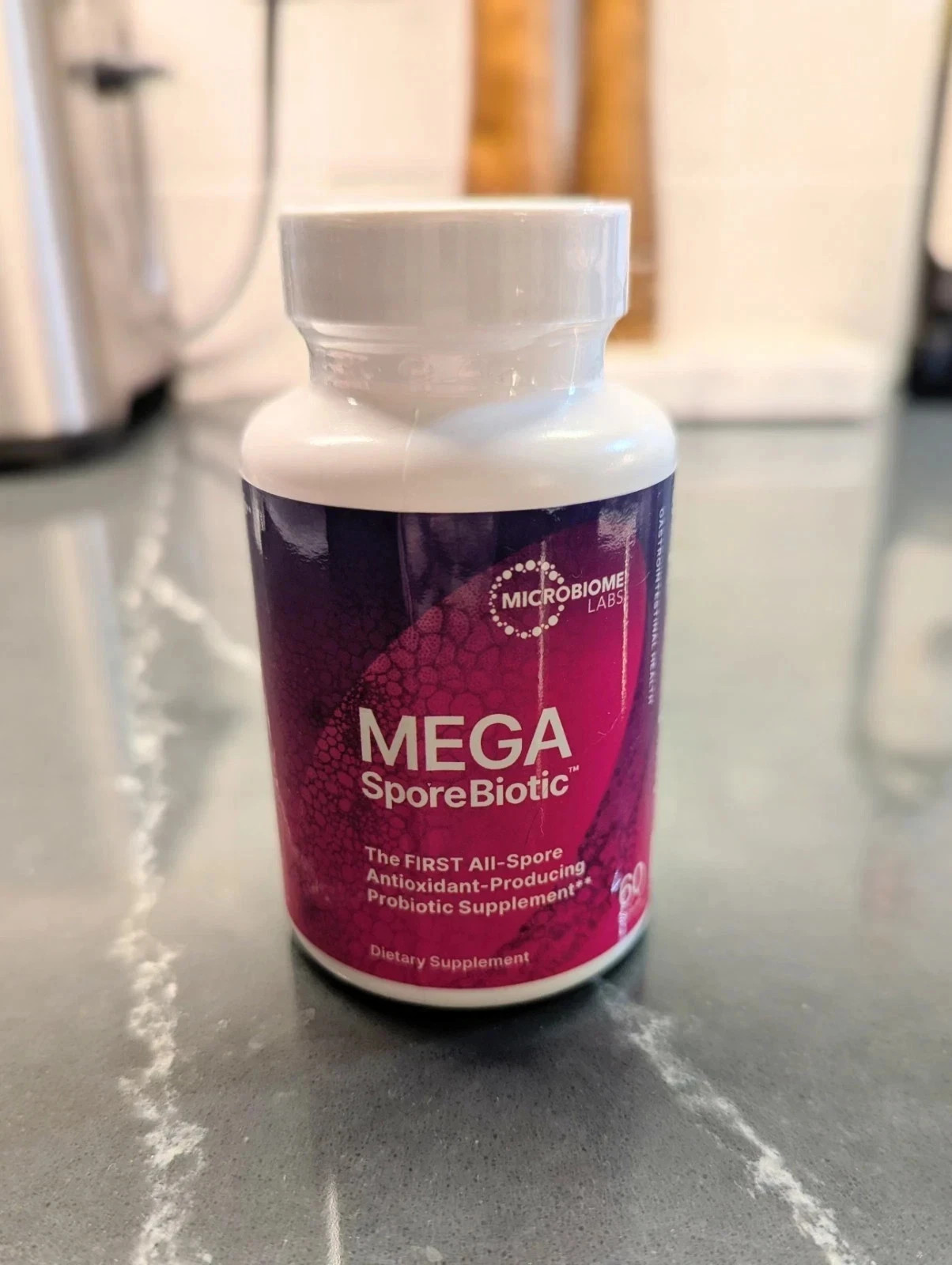 2PCS-Mega Sporebiotic 60 Capsules Microbiome Labs, probiotic supplement