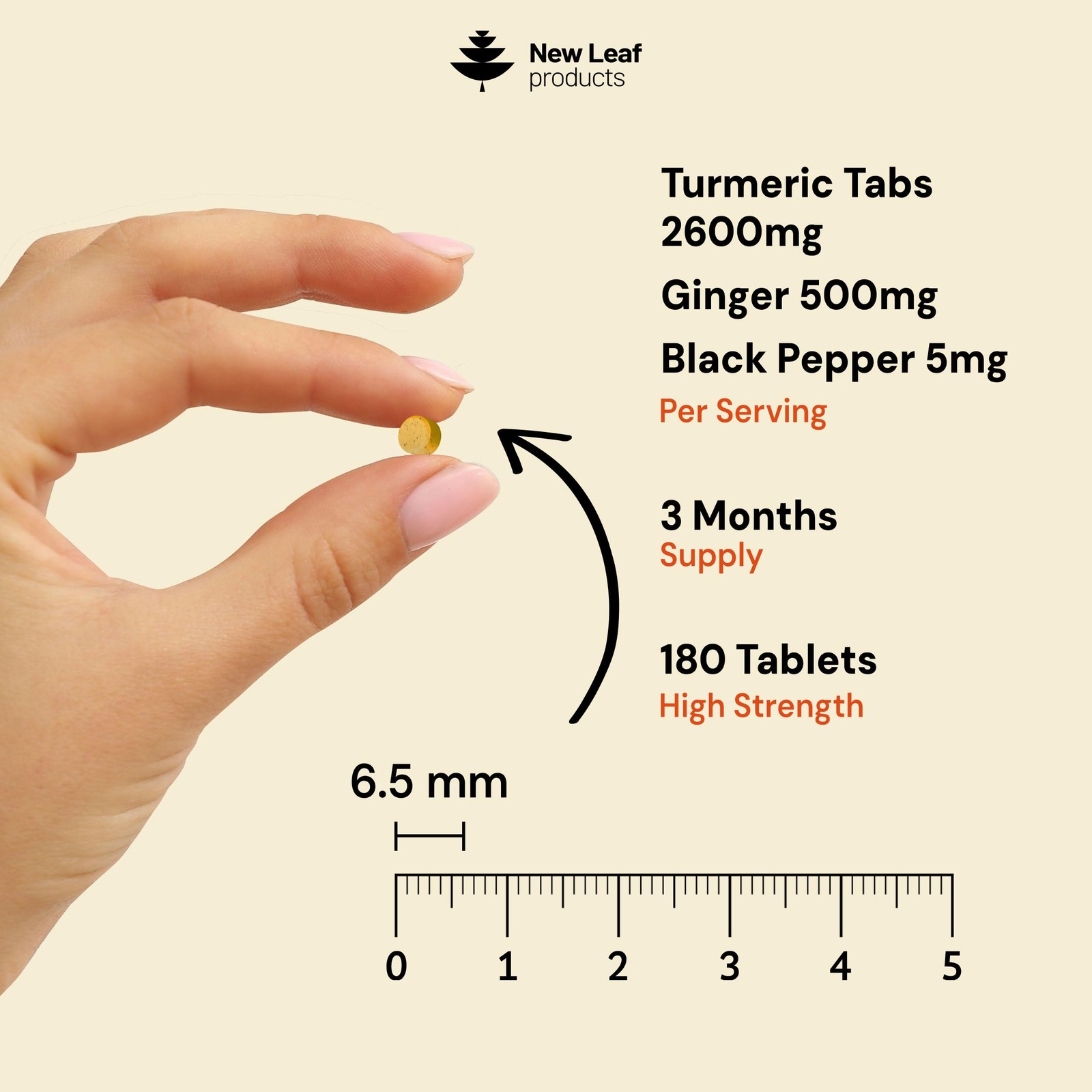 Turmeric Curcumin & Ginger with BioPerine 1500mg Per Serving 180 Veggie Capsules