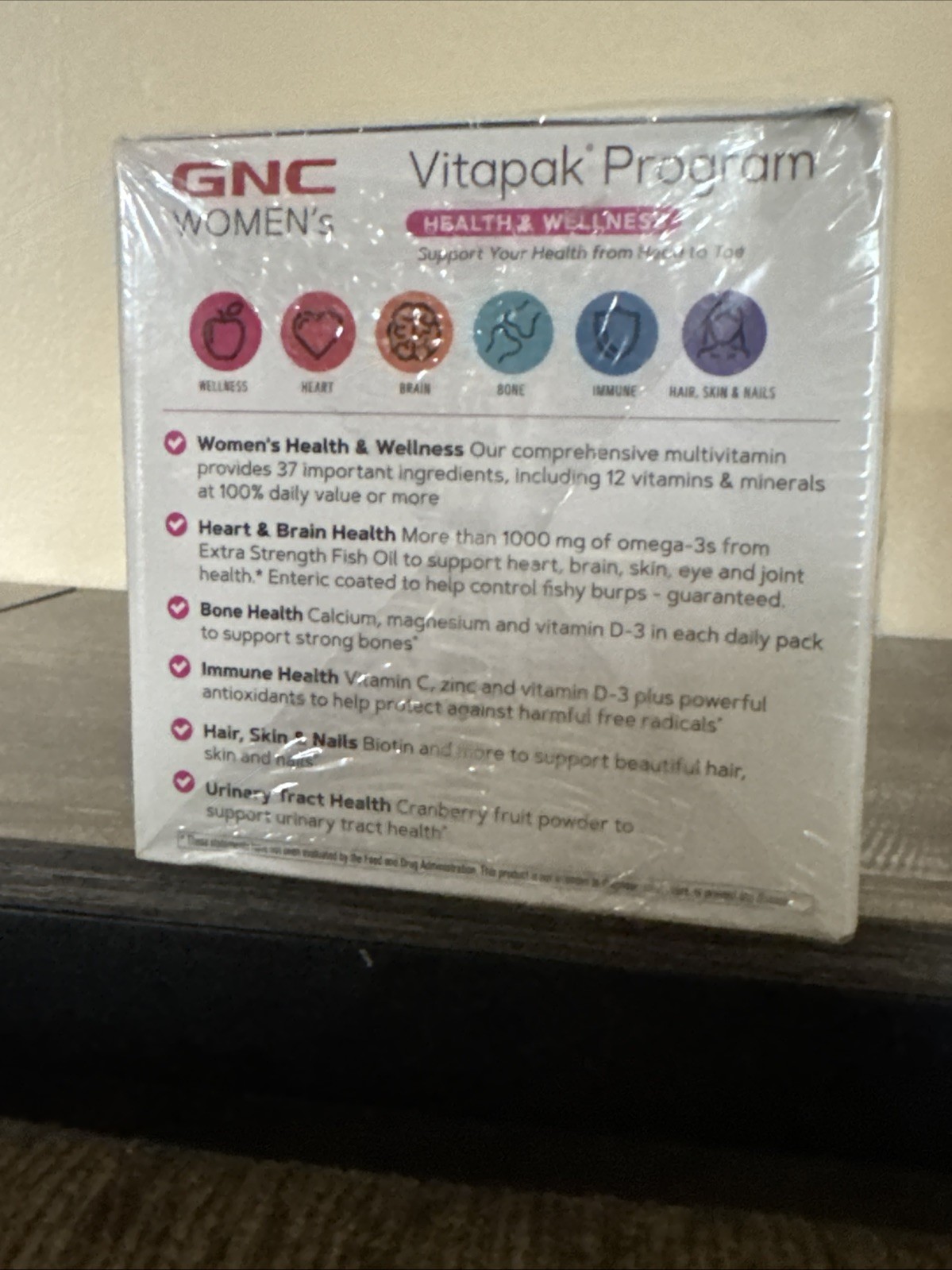 GNC Womens Vitapak Program HEALTH & WELLNESS 30 Day Supply Multivitamin **READ**