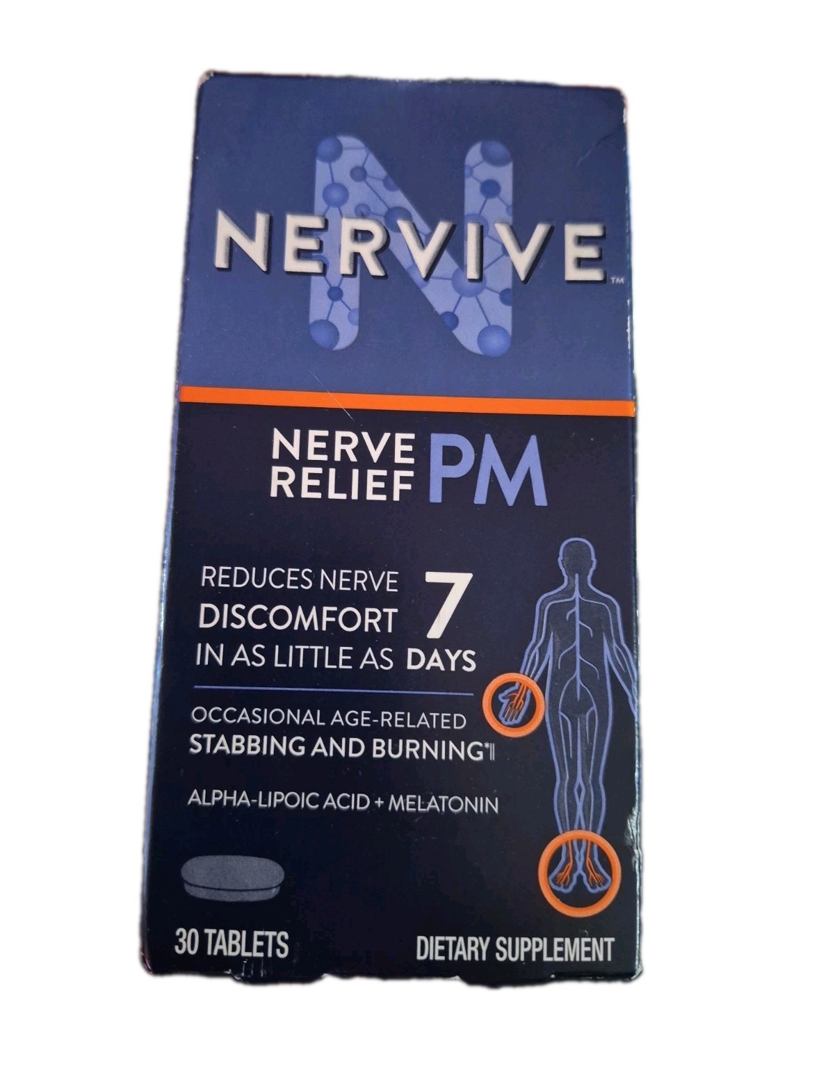 Nervive Nerve Relief PM New Sealed 30 Tablets Expires 08/2026