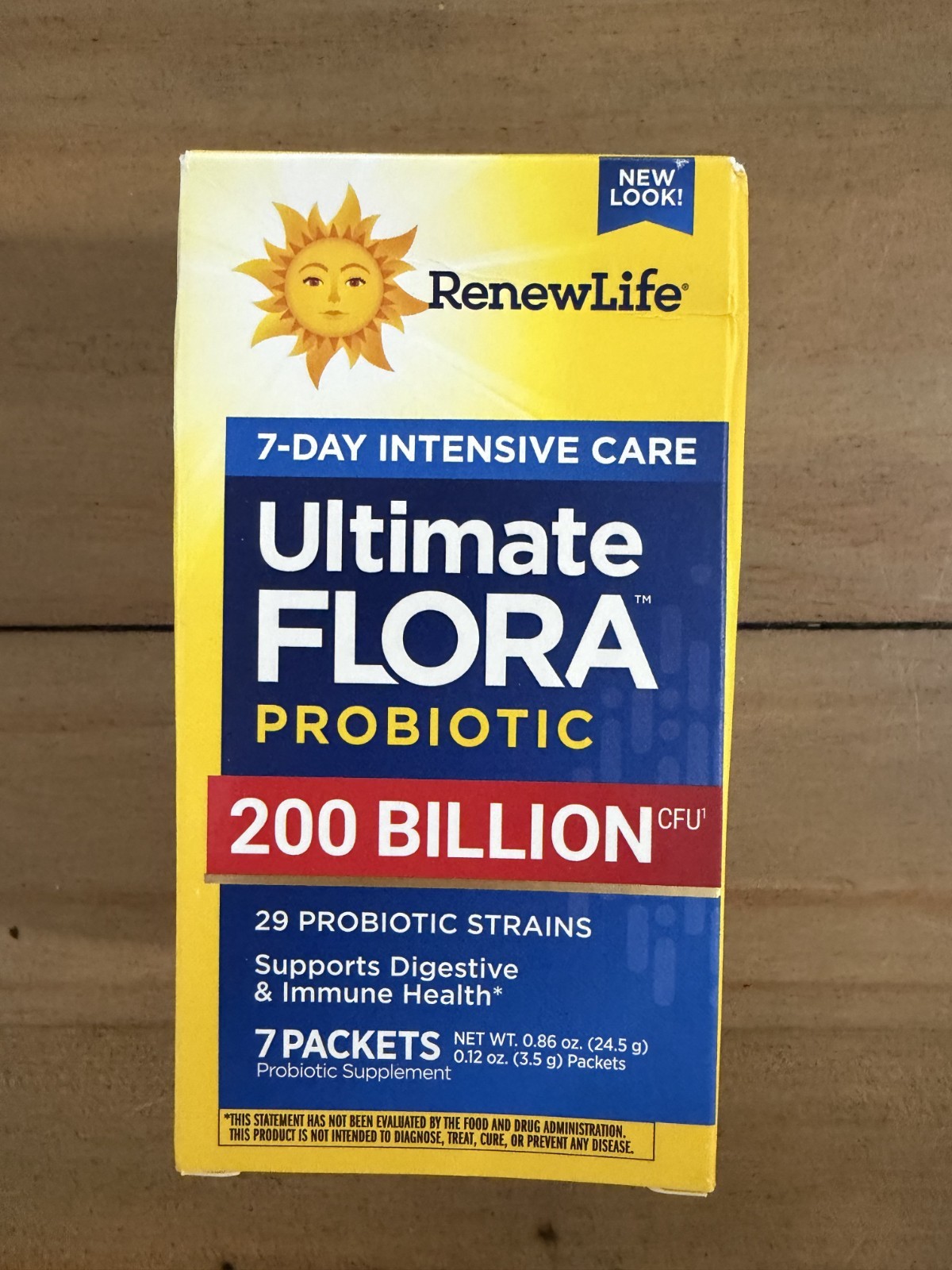 Renew Life Ultimate Flora Probiotic 7-Day Intensive Care 200 Billion CFU Exp9/27