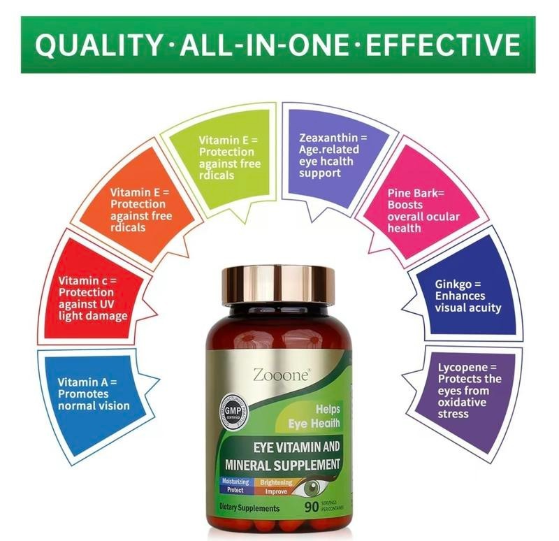 180mg Lutein with Zeaxanthin Daily Nutrient Tablets 90 Count Natural Formula