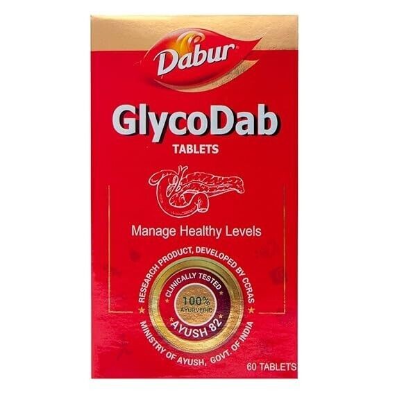 Dabur GlycoDab – 60 Tablets 2 tablets twice daily or asected by physician