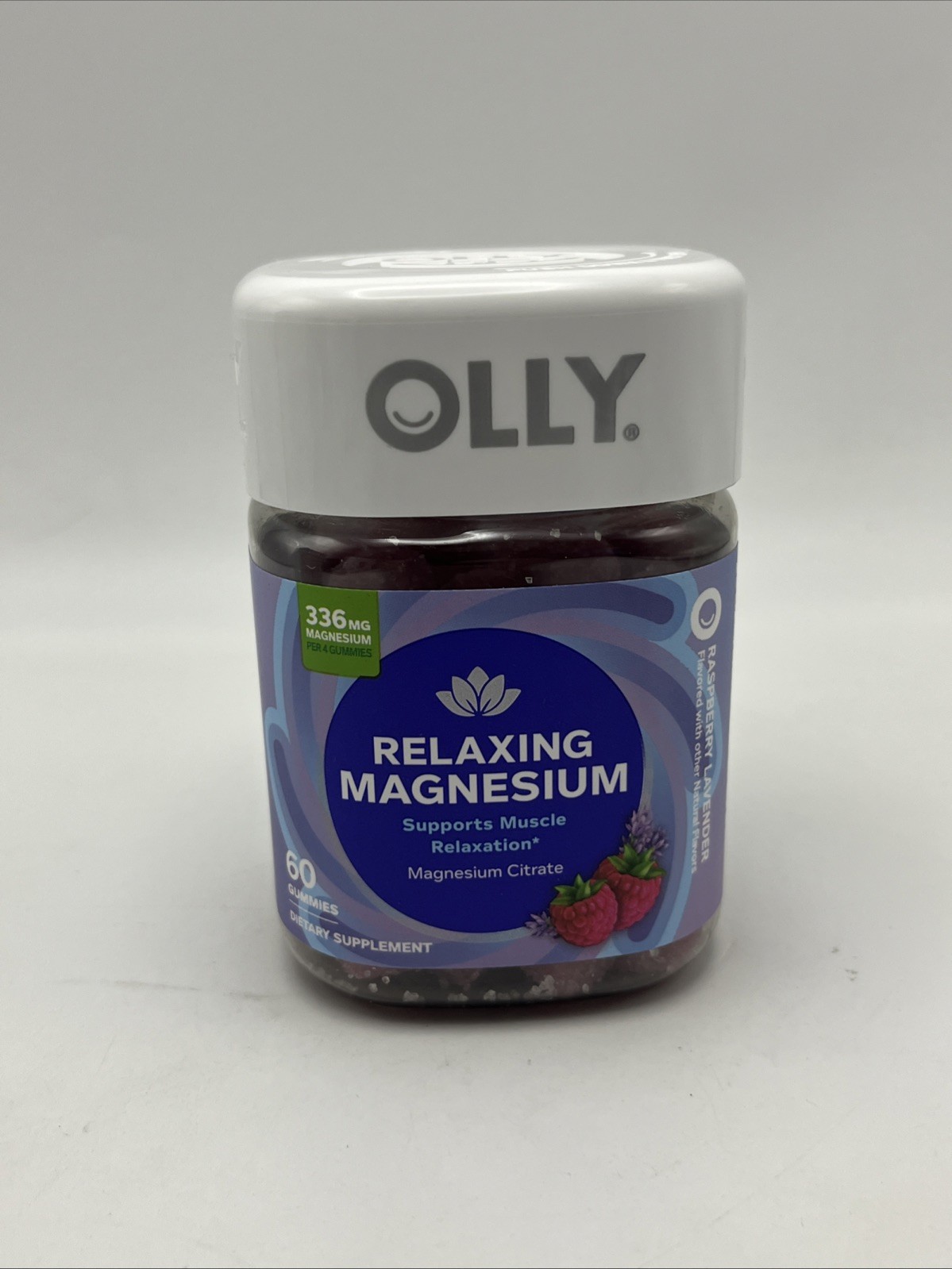 OLLY Relaxing Magnesium Gummies, Supports Muscle 1 Count (Pack of 60)