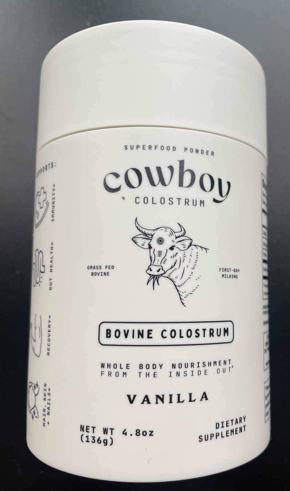 NEW Cowboy Colostrum Powder Bovine | Vanilla First Milking | 40 Servings