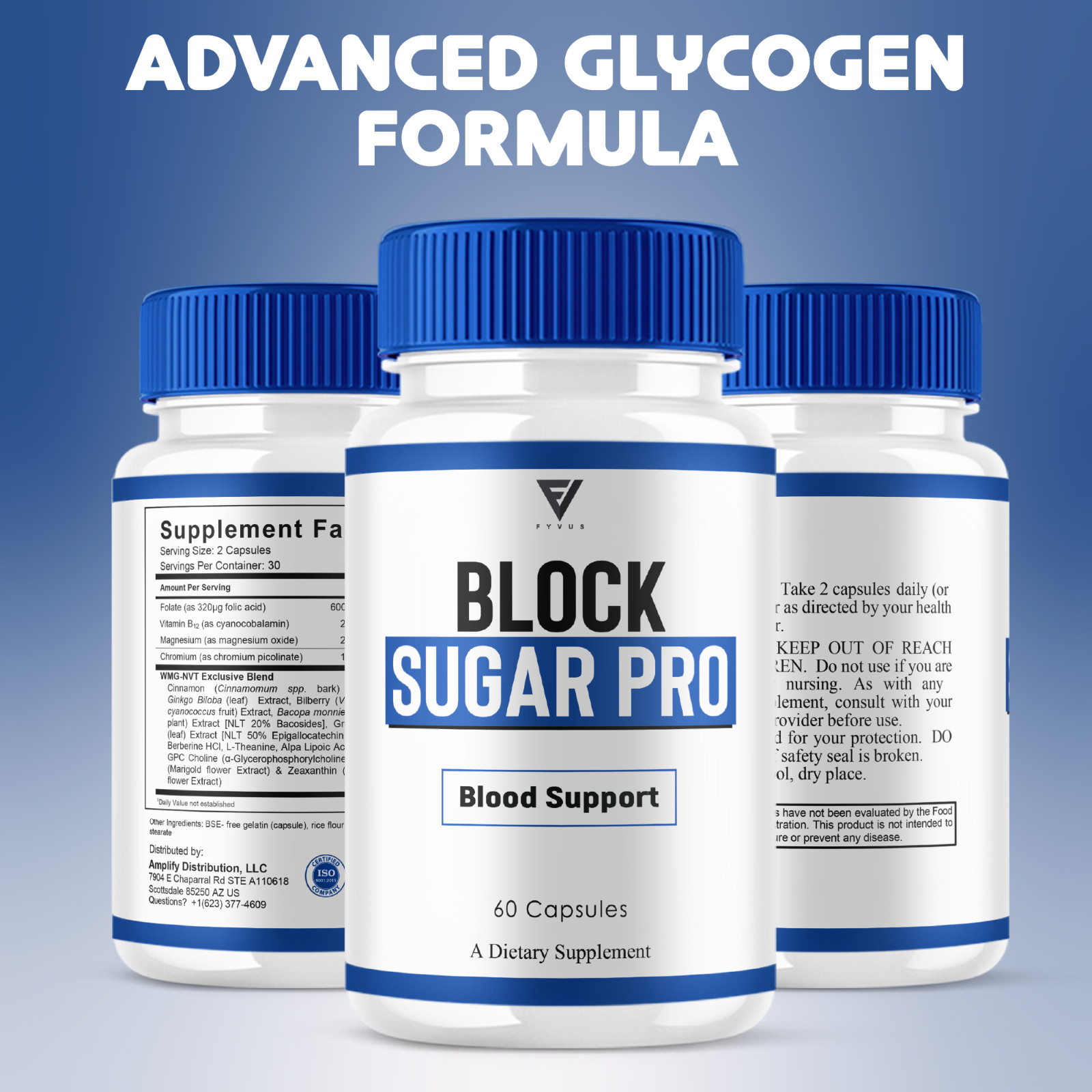 (5 Pack) Block Sugar Pro Blood Support, BlockSugarPro Advanced (300 Capsules)
