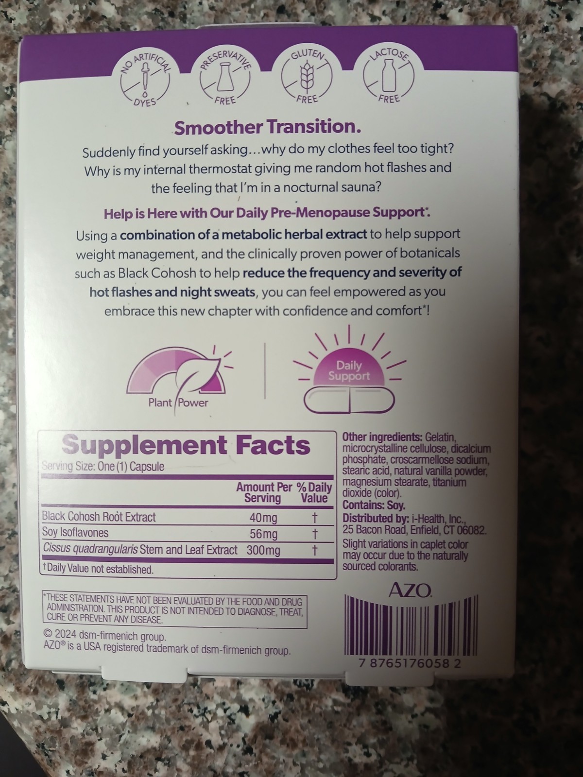AZO Daily Pre-Menopause Support Tablets- 30.0 ea – EXP 01/2027