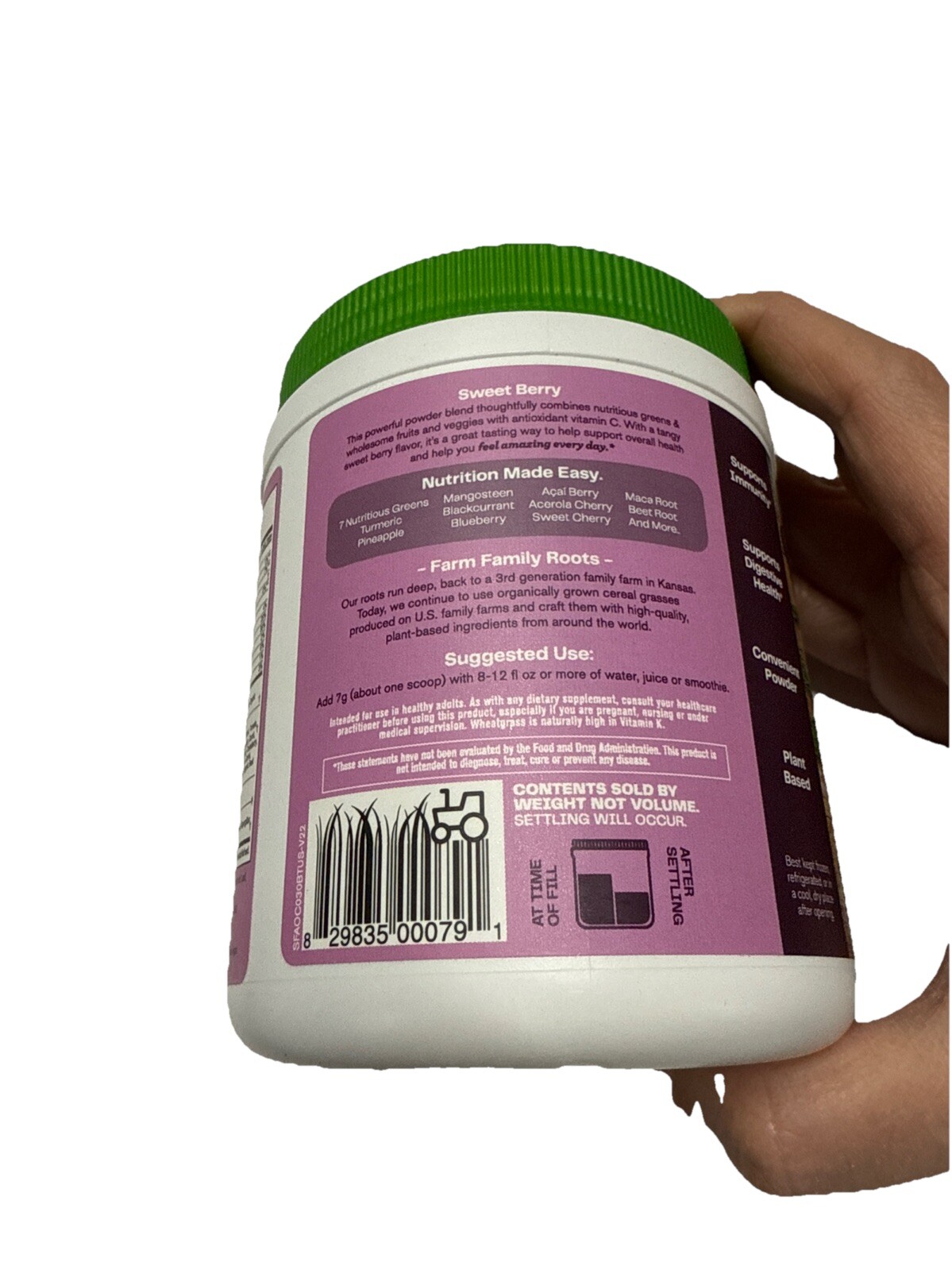 Amazing Grass Green Superfood Antioxidant Drink Powder, Sweet Berry – 30 Serving