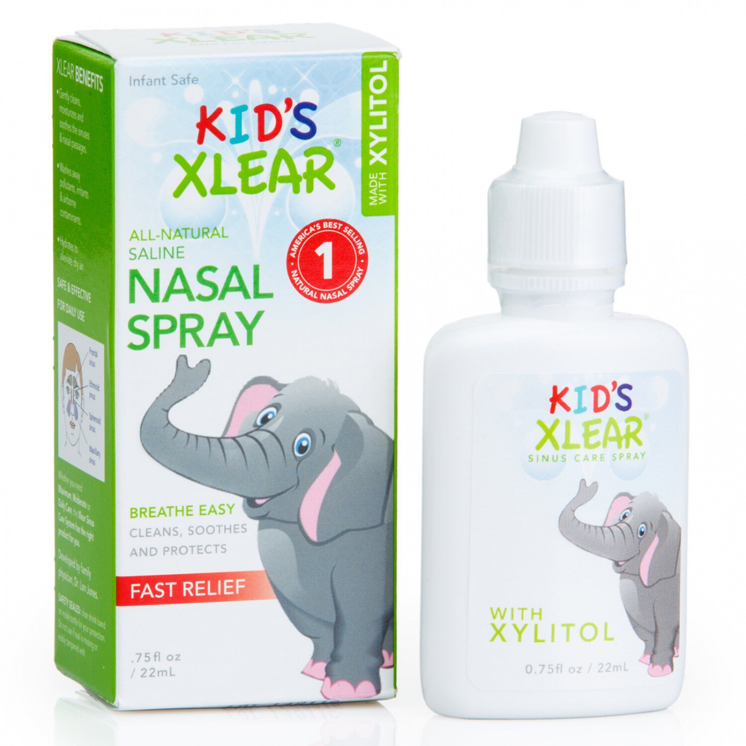Xlear, Kid’s Xlear, Saline Nasal Spray, .75 Fl Oz (22 Ml)