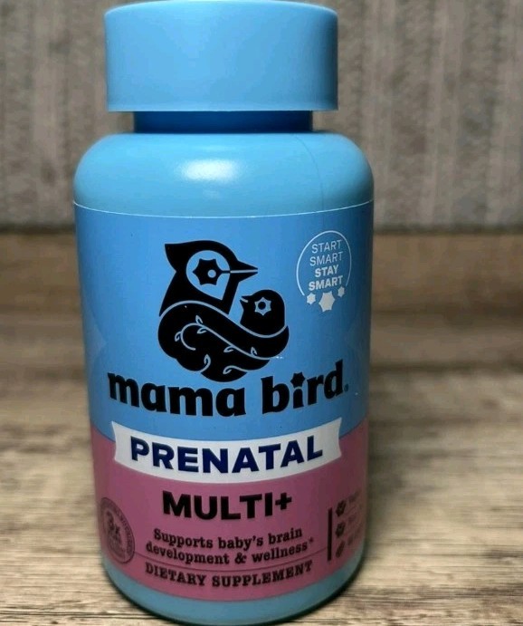 mama bird Prenatal Multivitamin Caplets Methylfolate Choline Plant Based
