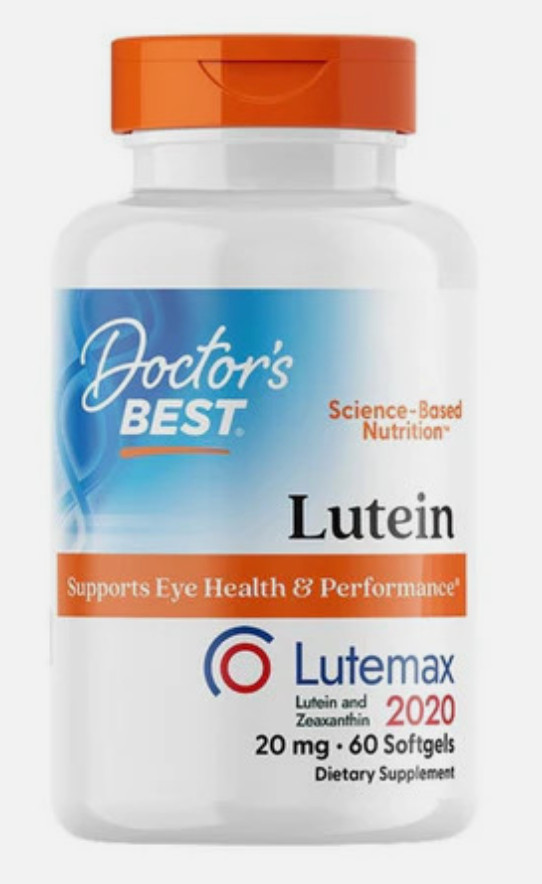Doctor’s Best Lutein Lutemax 60 Softgels 20 Mg EXP 08/2027