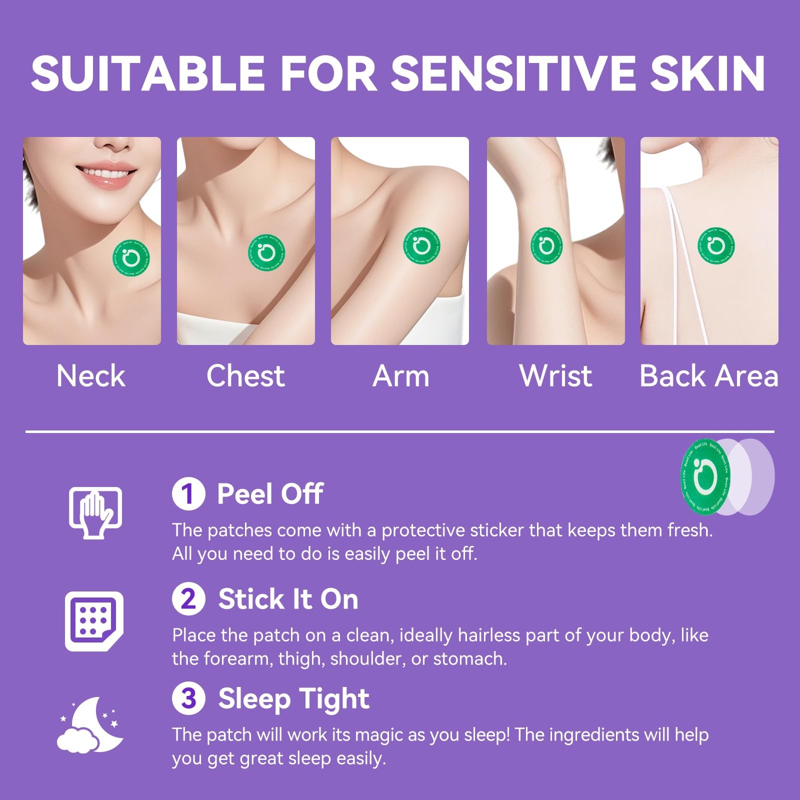 Sleep Patches for Adults Extra Strength, Long-Lasting Night with Natural 30Patch