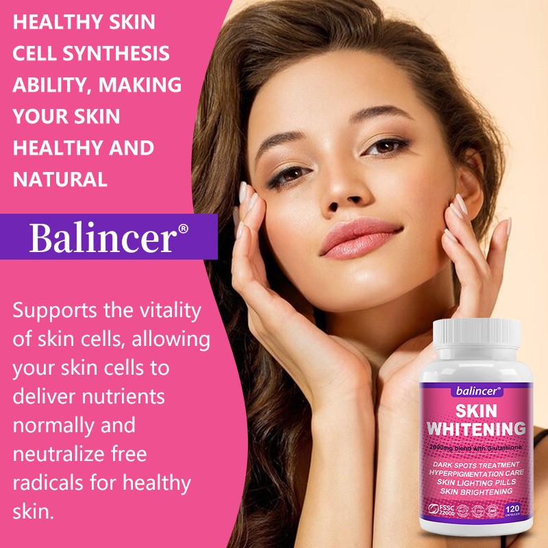 120ct L-Glutathione Capsules 2000MG Natural Anti-Aging Skin Whitening Supplement