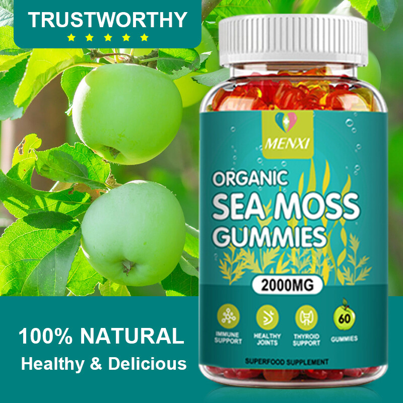 Organic Sea Moss Gummies for Adults & Kids With Apple Cider Vinegar 2000Mg