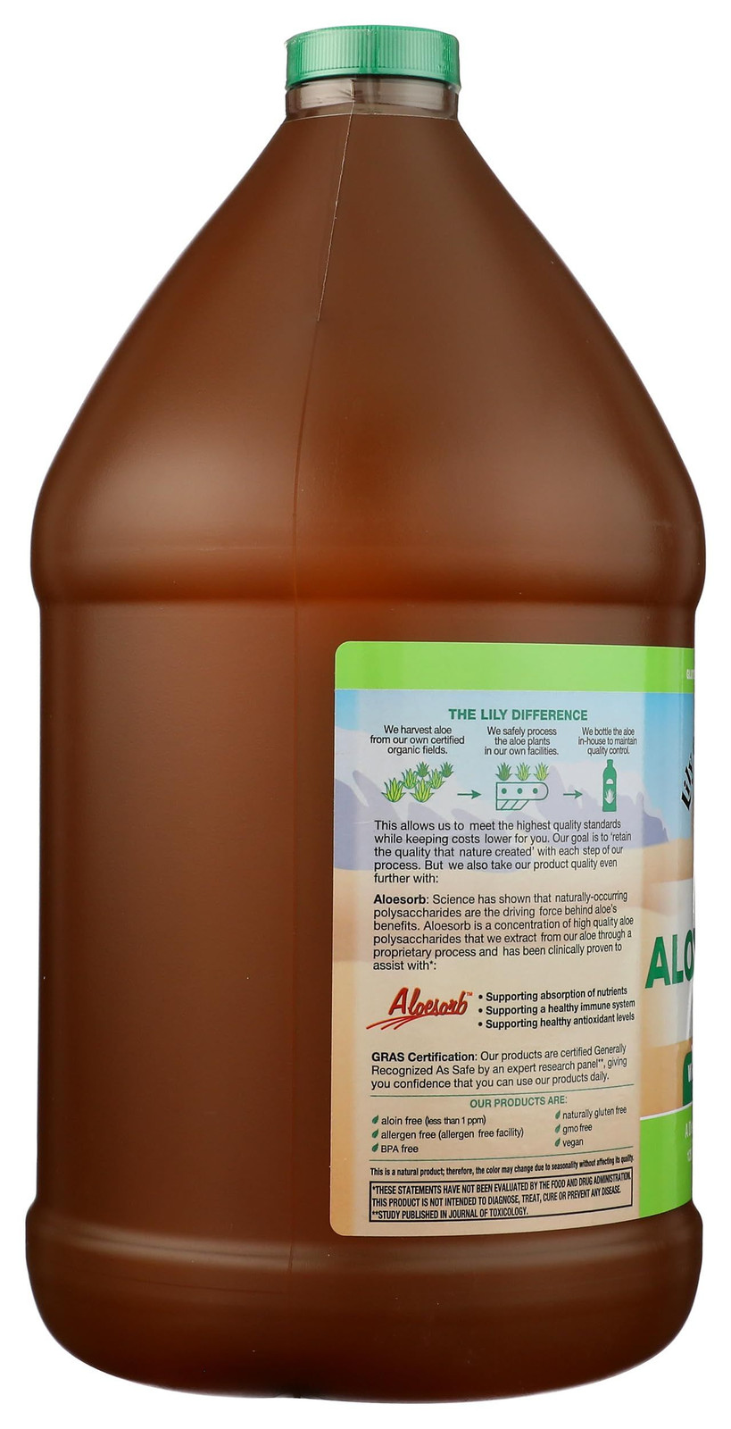 Lily of the Desert Vera Juice – Whole Leaf 128 Fl Oz (Pack 1),
