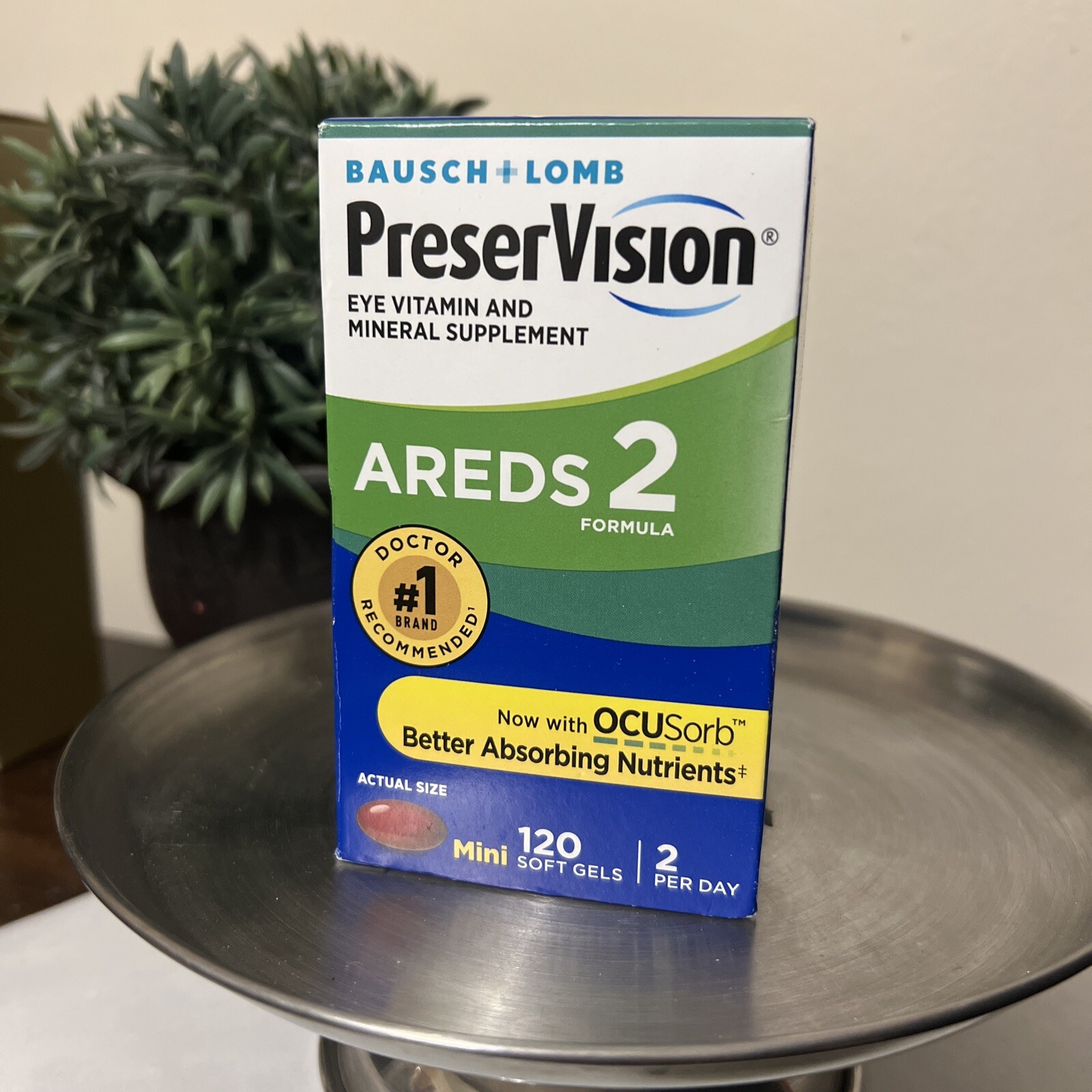 PreserVision Areds 2 Eye Vitamin and Mineral – 120 Softgels Ex 12/24