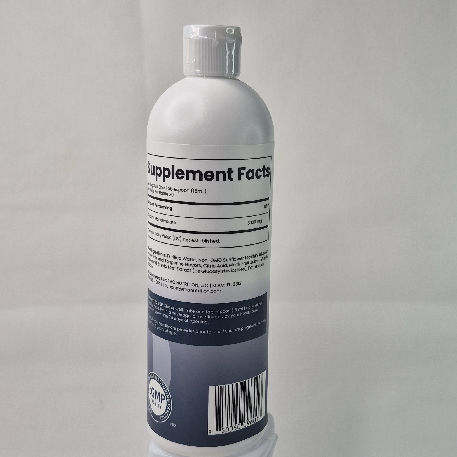 Rho Nutrition Liposomal Creatine Monohydrate 15oz 12/27 Sealed