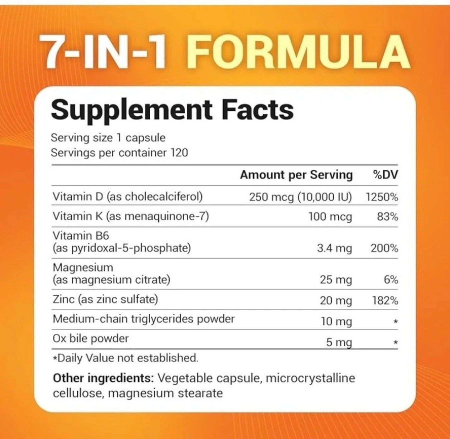 Dr. Berg Nutritionals 100mg Vitamin D3 & K2 Supplement 120 Capsules High-quality