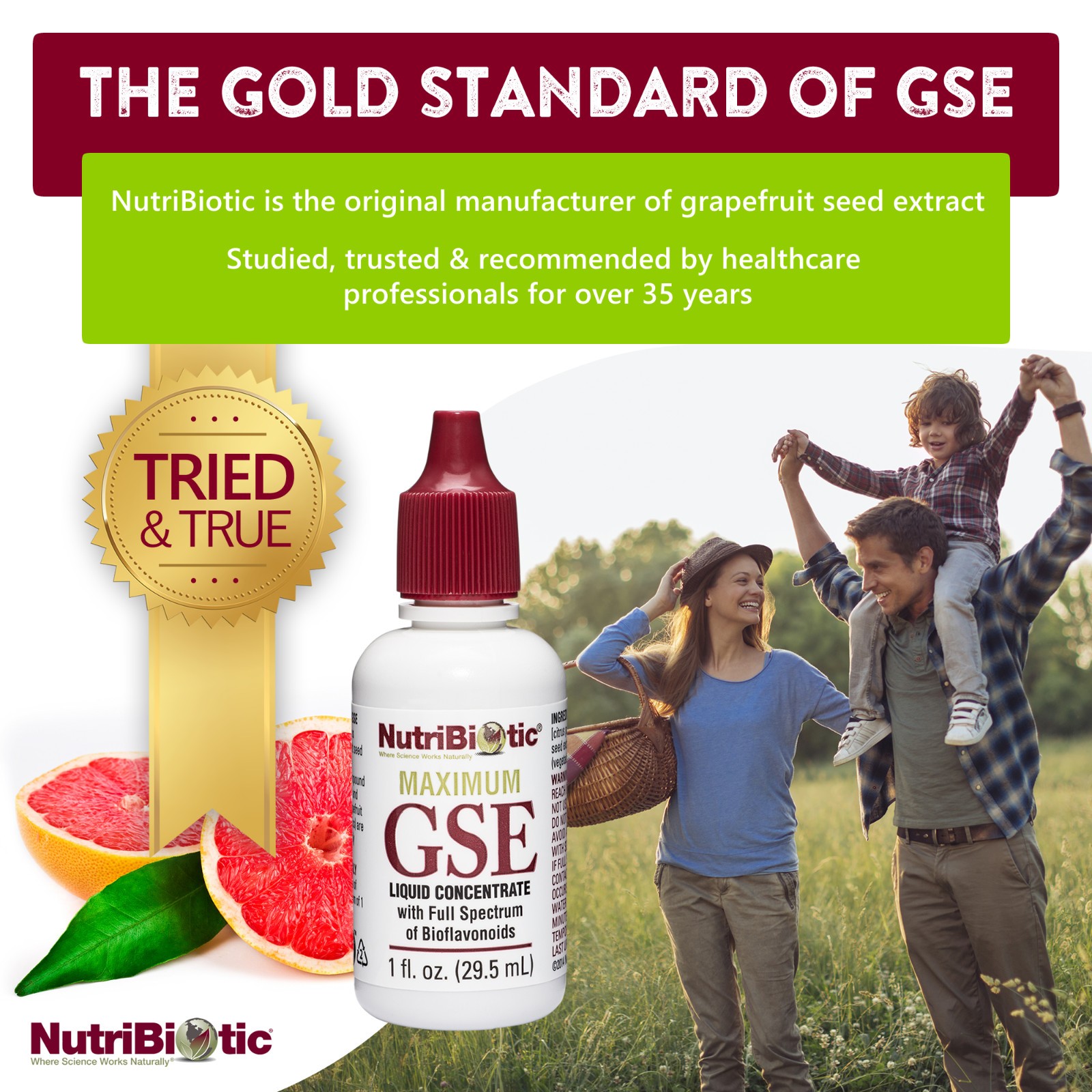 NutriBiotic – Maximum GSE Liquid Concentrate – 1 Fl. Oz.