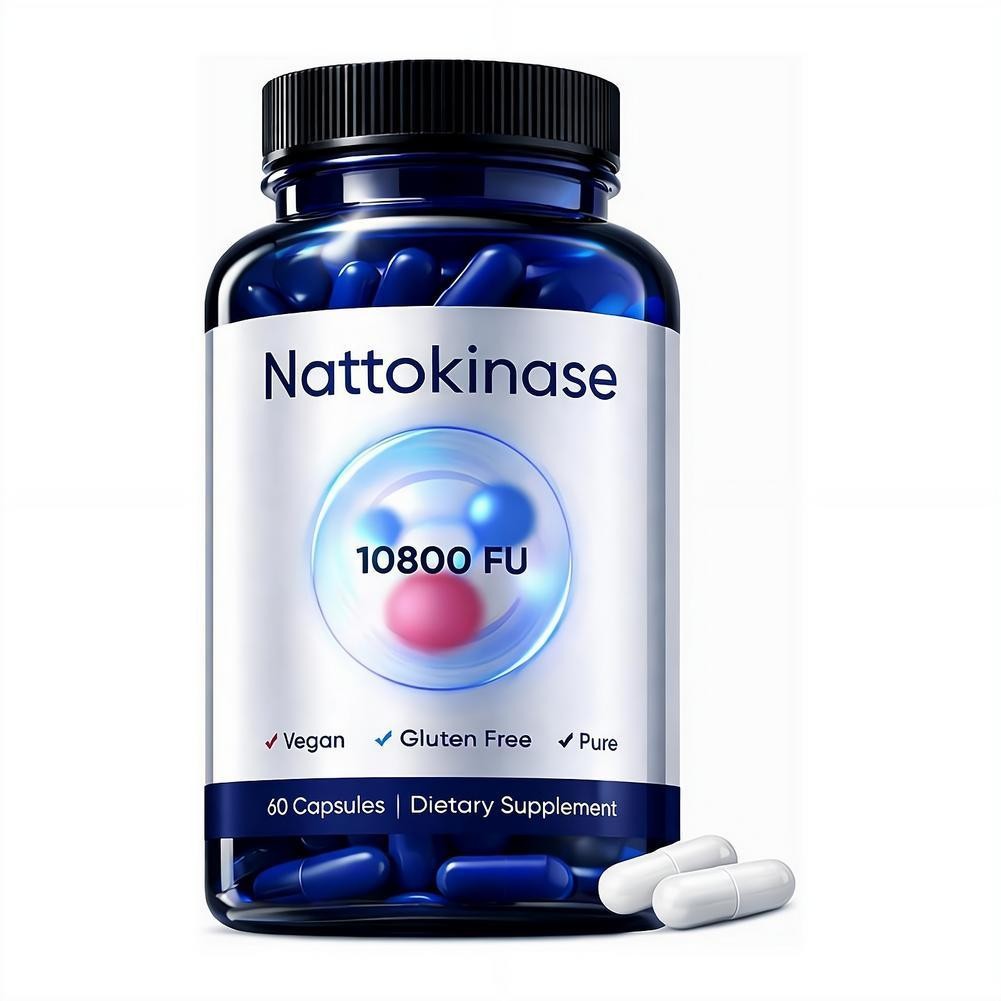 Premium 1-3X Nattokinase Nutrient – 10800 FU Capsules 60 Per Serving HOT 2026