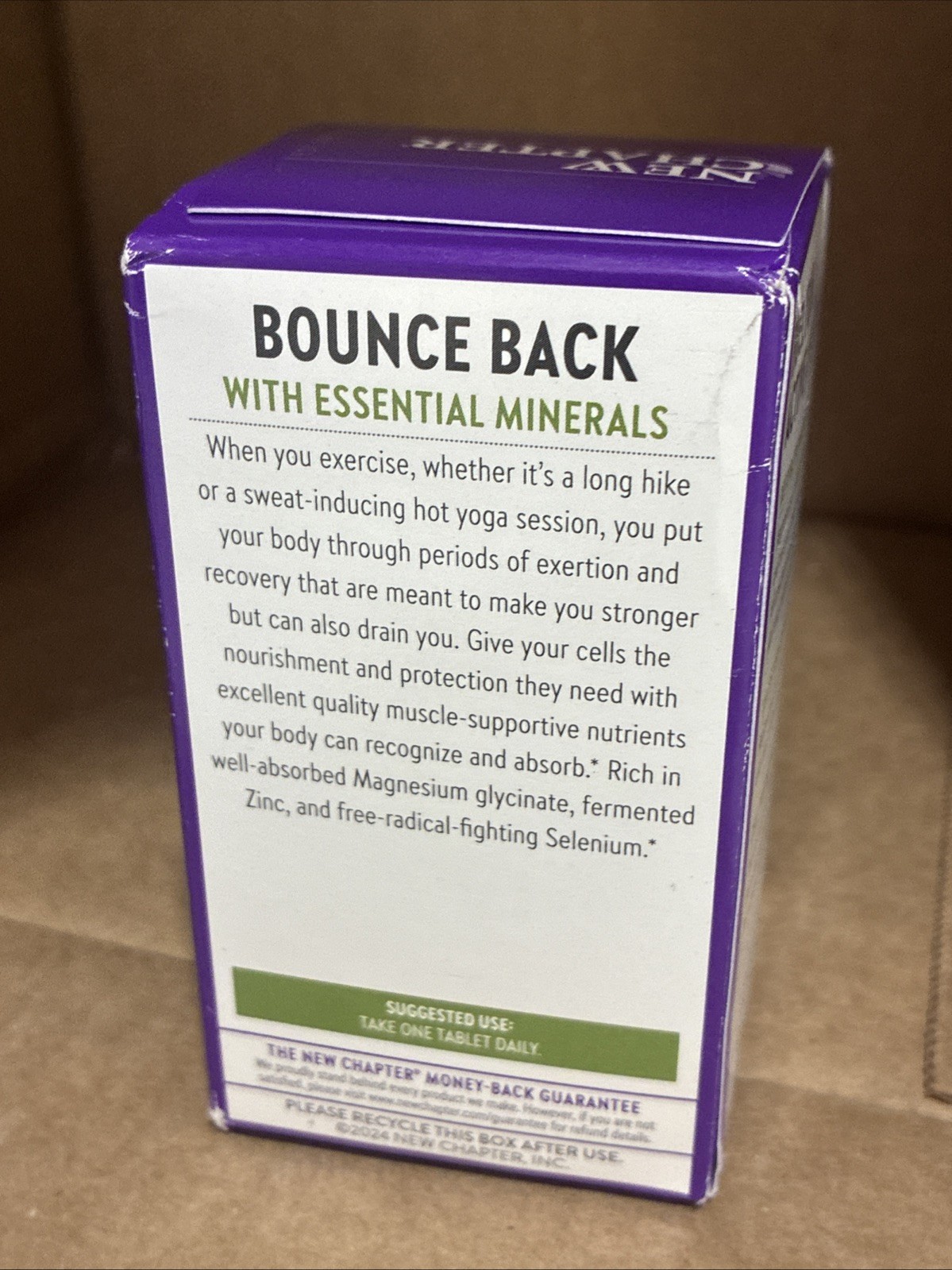 3/27+ New Chapter Magnesium-Selenium-Zinc Supplement for Active Bodies, Bounce B