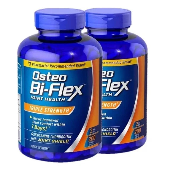Pack 3 Osteo Bi-Flex Triple Strength Dietary Supplement Tablets 200 / Exp 2028