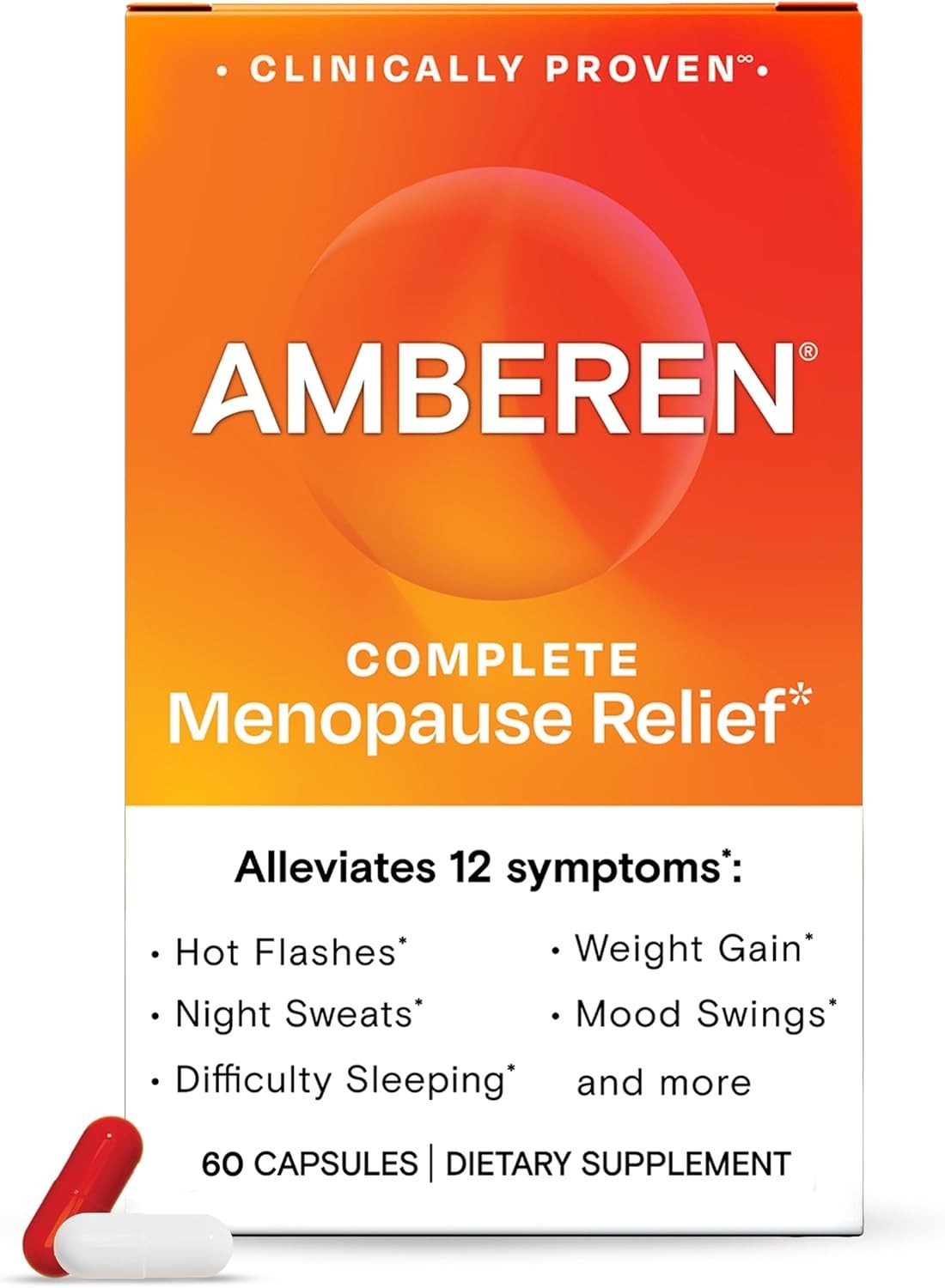 Clinically Proven Menopause Relief – 30 Day Natural Supplement, Hormone-Free