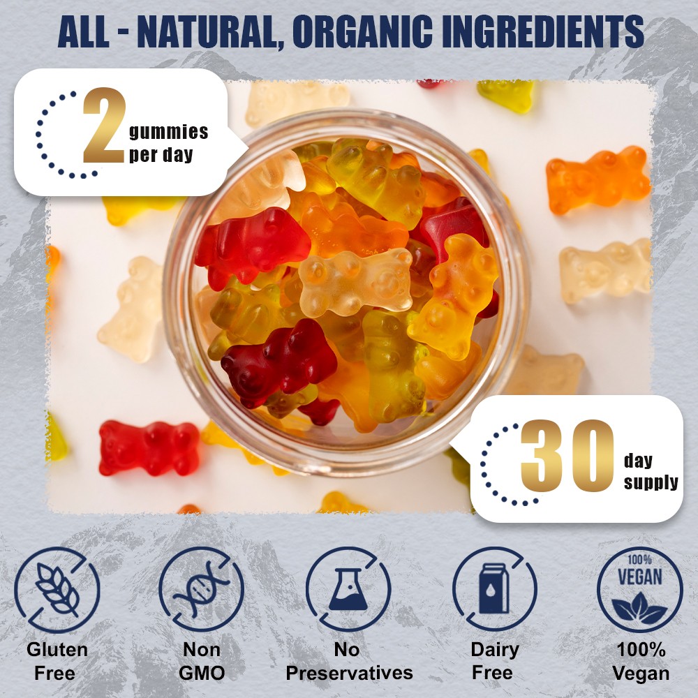 Pure Himalayan Shilajit Gold Gummies 60 Count Max Strength