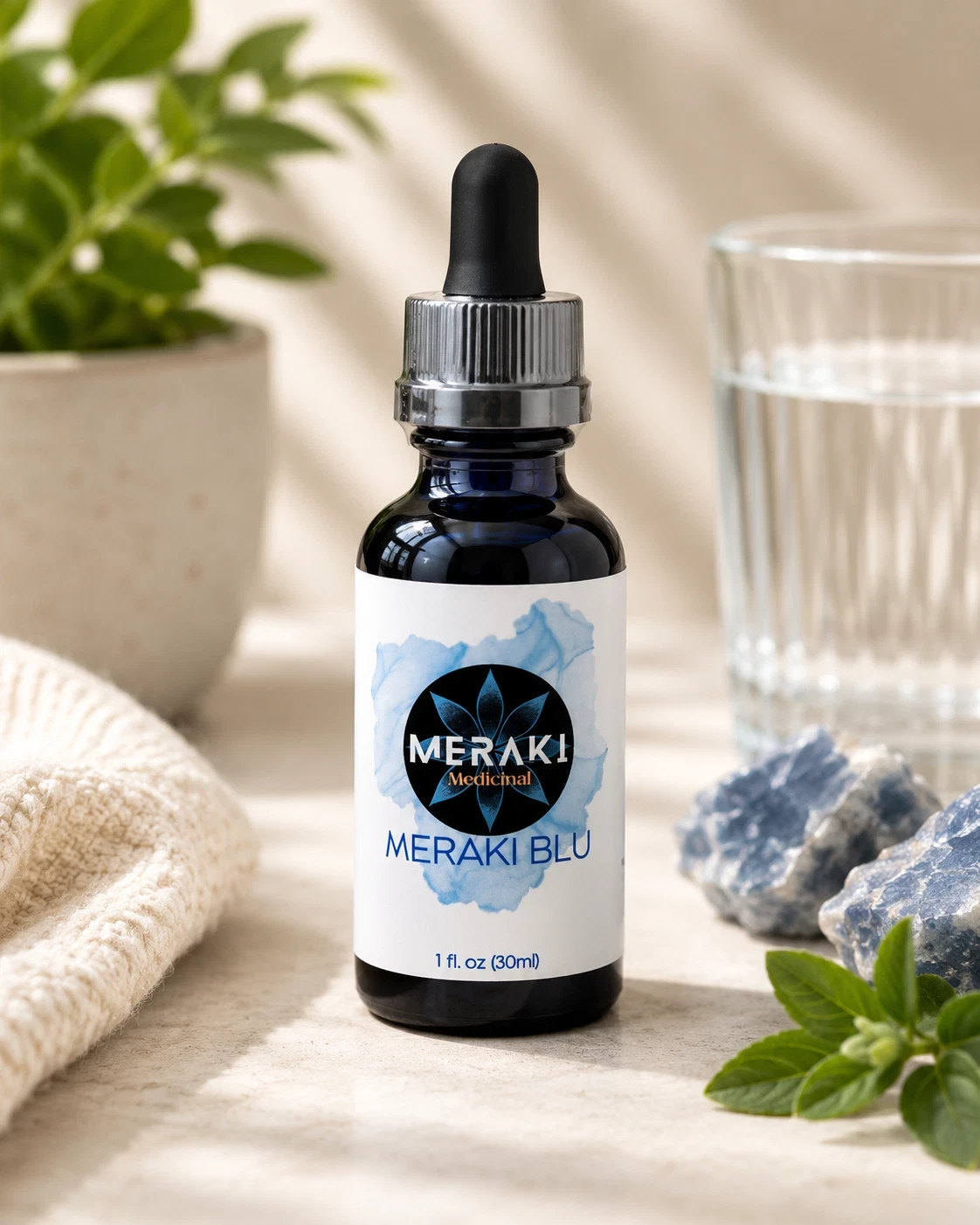 Meraki Blue Cognitive Health Beauty Vitamins Supplements Herbal Remedies & Resin