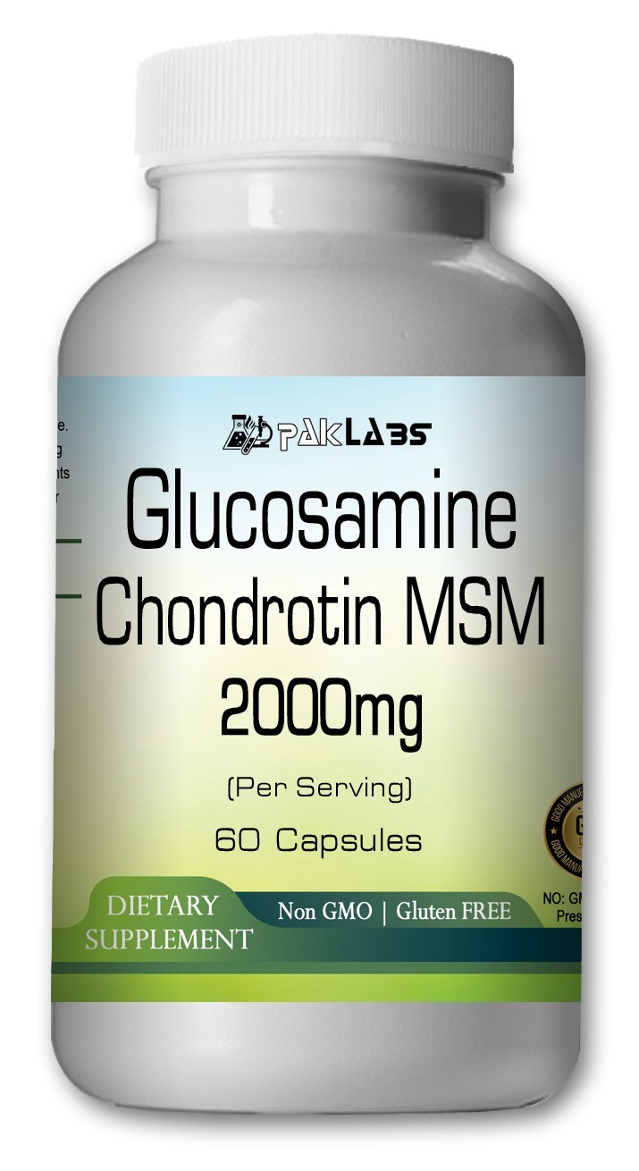 Glucosamine Chondroitin & MSM 2000mg Serving – New Bottle=