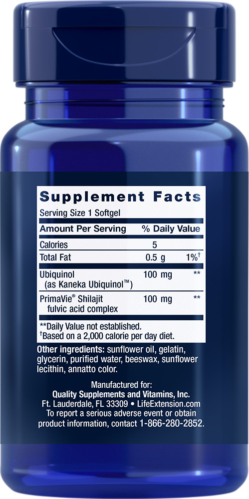 2 Bottles Super Ubiquinol CoQ10 with Enhanced Mitochondrial Support 100mg 60 Sg
