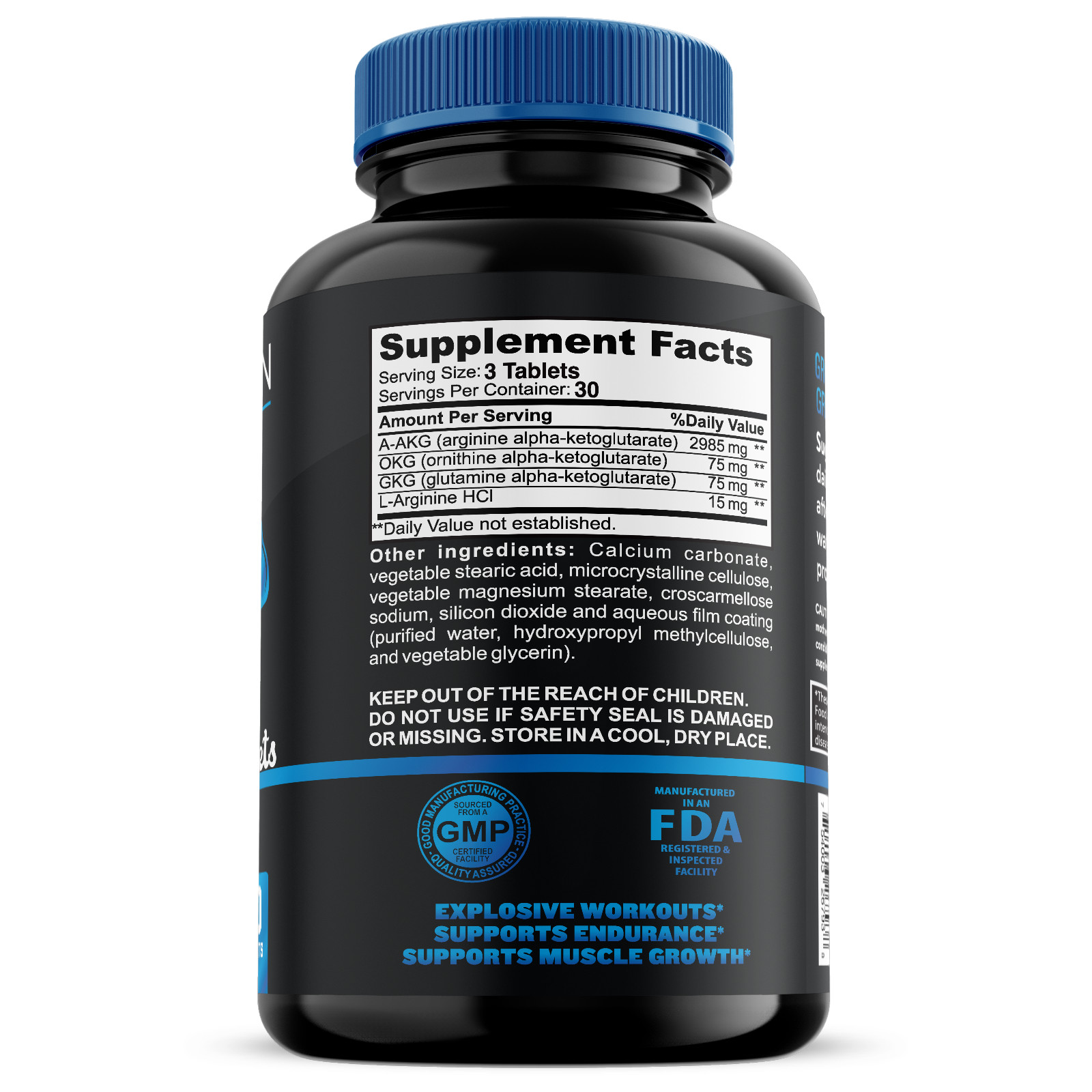 Grow Vitamin, L Arginine (3150mg) Highest Capsule Dose – Nitric Oxide Supplement