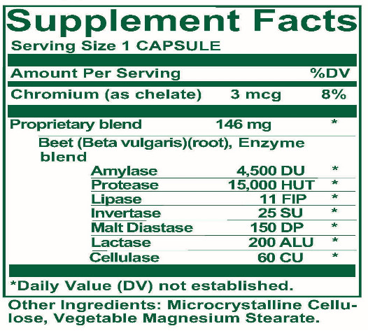 Nutri West Total Enzymes 120 Count Gluten Free Nutritional Supplement